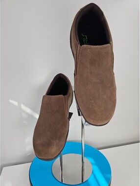 Kuru Brown Slip-On Leather Shoes EUC Sz 10 Wide